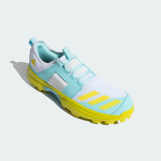 Adidas Cricup 23 Cricket Shoe White/ Yellow